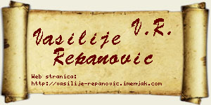 Vasilije Repanović vizit kartica